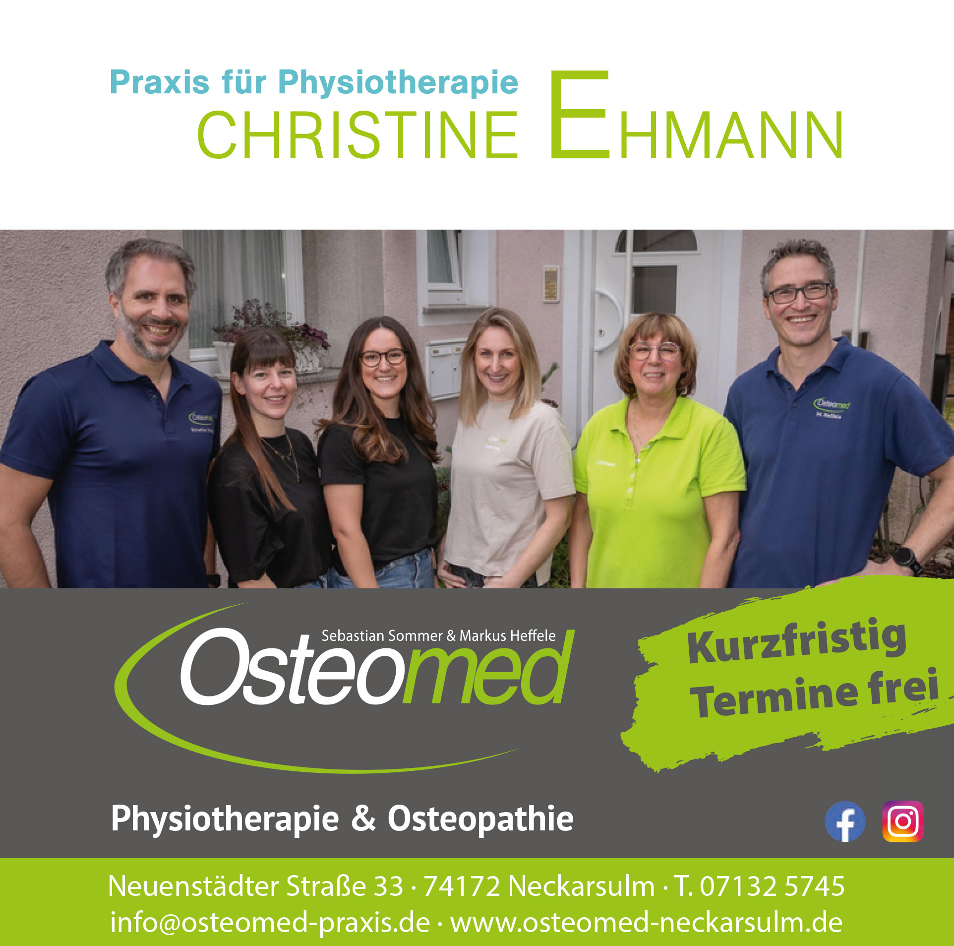 Aus Praxis Christine Ehmann wird Osteomed